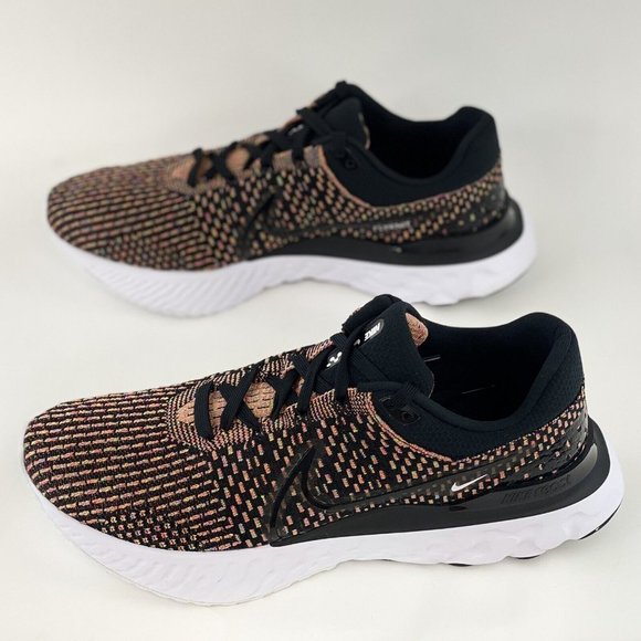 Nike Infinity Run Flyknit 3 Black Mulit Color Men's Size 12.5 Shoes NO SHOE BOX - Picture 3 of 10